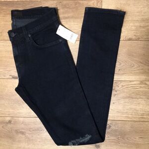 J BRAND very dark blue skinny jeans holes size 28